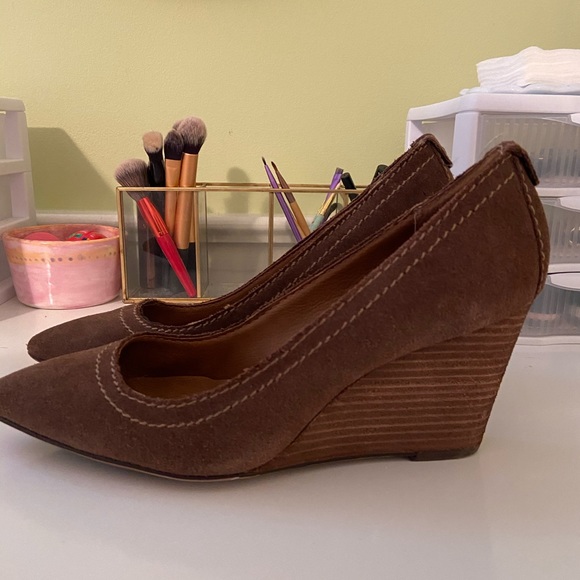 Calvin Klein Jeans suede wedges, gently used - Picture 3 of 5